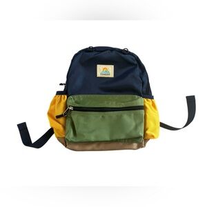 Steamedbun Kids Mini Backpack Navy Green Yellow Colorblock Preschool